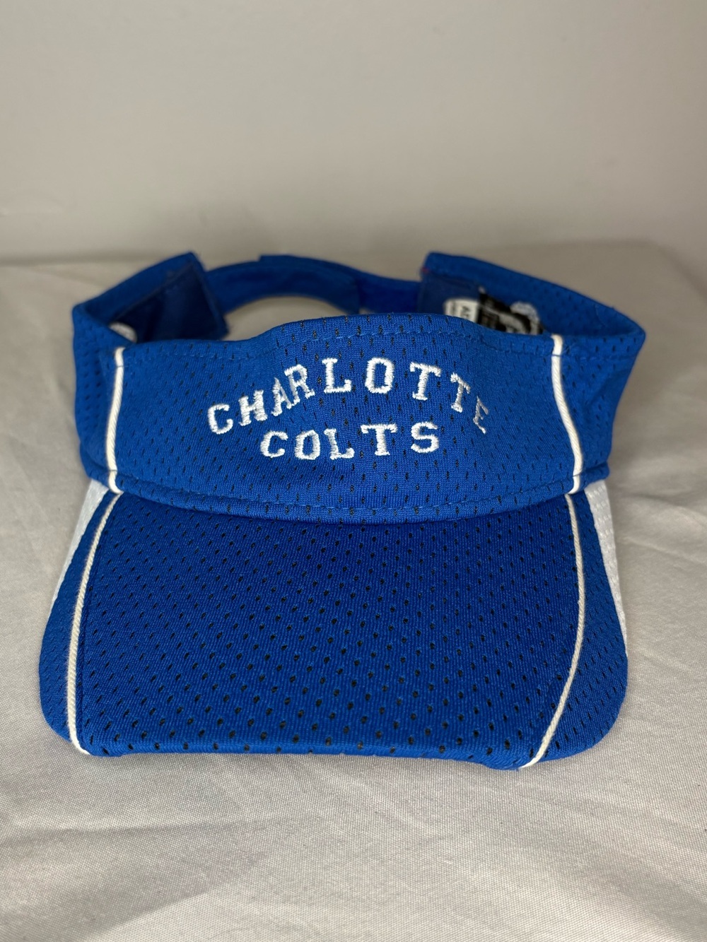 Blue Visor with White Charlotte Colts